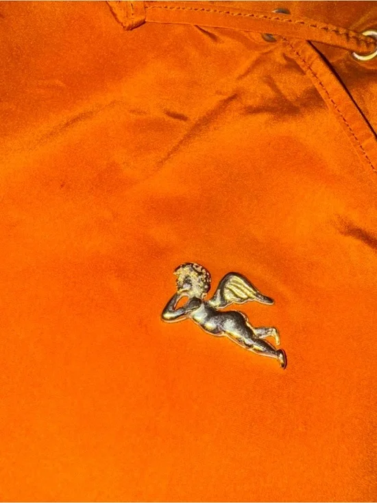 Rust Orange Drawstring Backpack - Picture 2 of 6